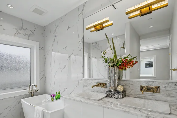 Enhanced photo of the bathroom at 123 Anywhere St.